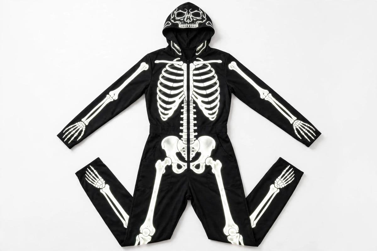BoneSuit Glow Skeleton Jumpsuit — product photo