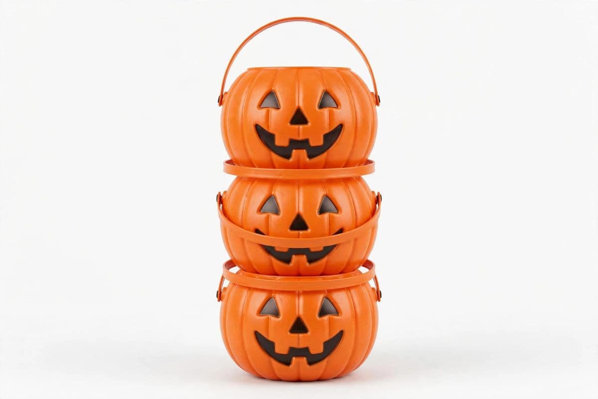 TrickOrTreat Pumpkin Candy Buckets (4-Pack) — product photo