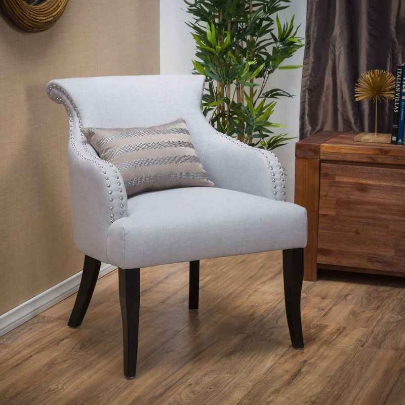 Patterned accent armchair